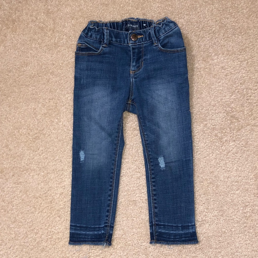 Old Navy stretch ripped jeans